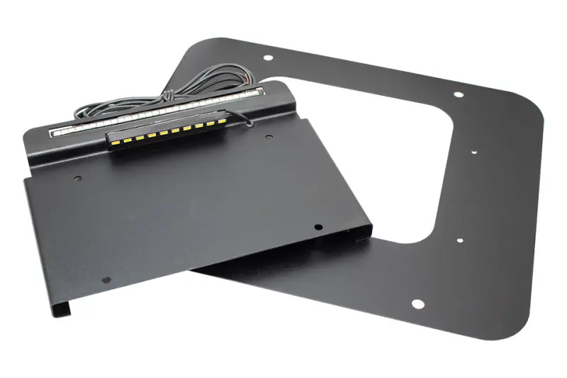 Kentrol 97-06 Jeep Wrangler Tj Backside License Plate Mount With Led 1