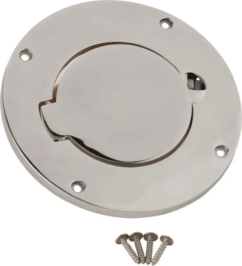 Kentrol 97-06 Jeep Wrangler Tj Billet Style Gas Hatch - Polished Silver 1