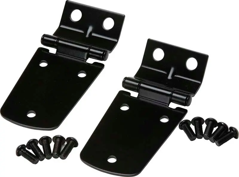 Kentrol 97-06 Jeep Wrangler Tj Hood Hinge Pair - Powdercoat Black 1