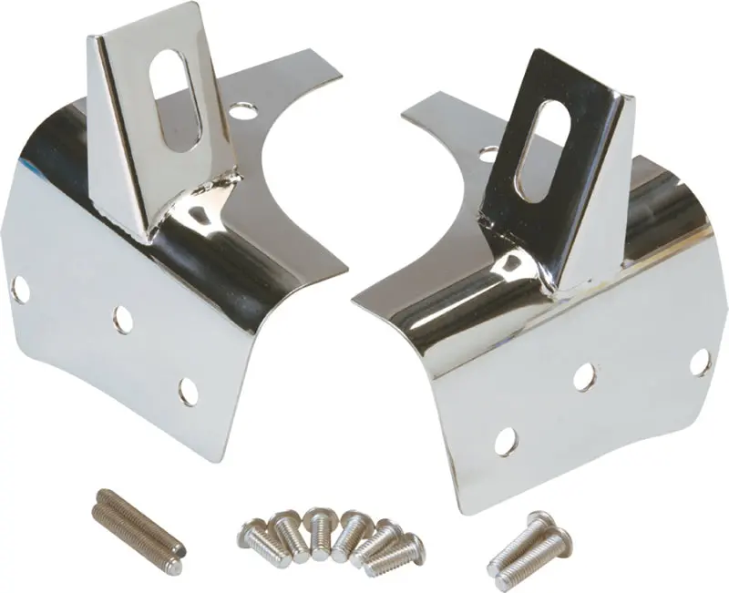 Kentrol 97-06 Jeep Wrangler Tj Light Bracket Pair - Polished Silver 1
