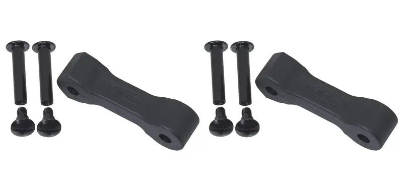 Kentrol 97-06 Jeep Wrangler Tj Replacement Hood Catch Rubbers Pair - Textured Black 1
