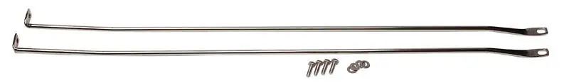 Kentrol 97-06 Jeep Wrangler Tj Strut Rod Kit - Polished Silver 1