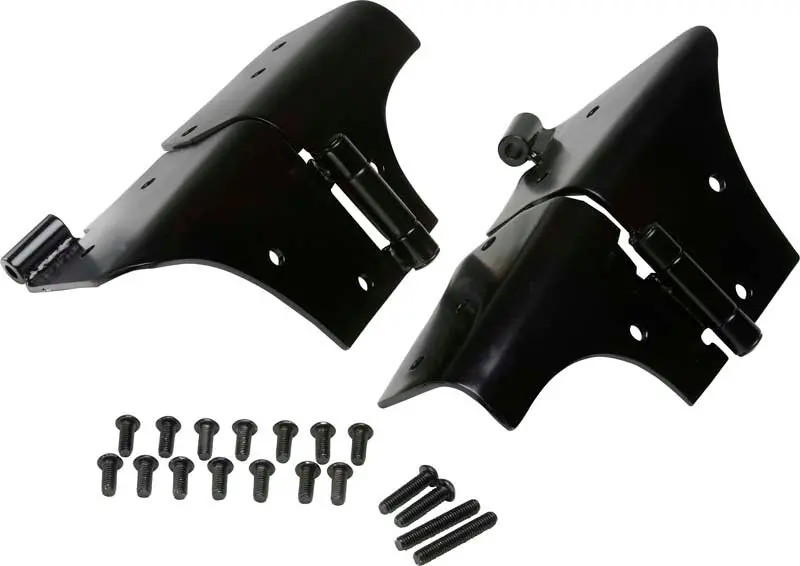 Kentrol 97-06 Jeep Wrangler Tj Windshield Hinge Pair- Powdercoat Black 1