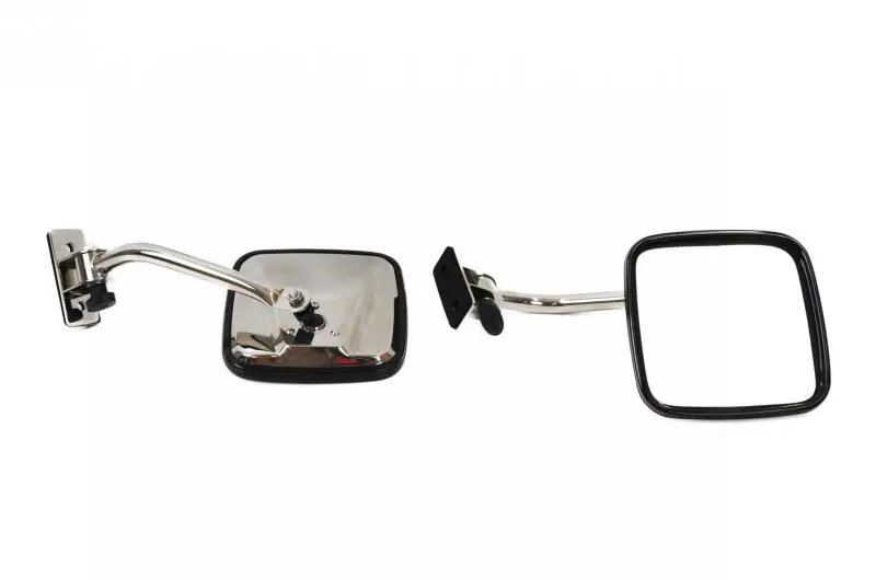 Kentrol 97-18 Jeep Wrangler Tj/Jk E-Z Detach Mirrors Pair - Polished Silver 1