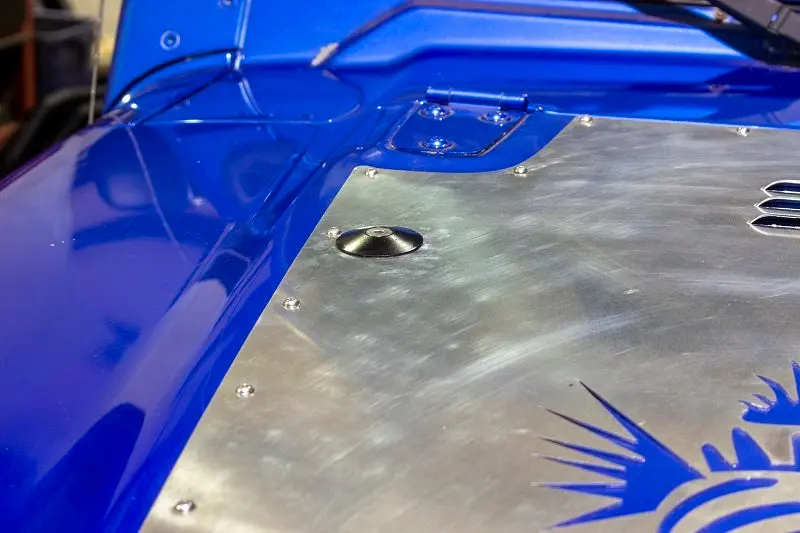 Kentrol 97-19 Jeep Wrangler Jk/Tj Hood Bumper Deletes Polished Stainless Steel 1