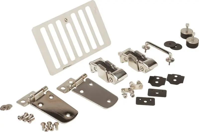 Kentrol 98-06 Jeep Wrangler Tj Hood Kit - Polished Silver 1