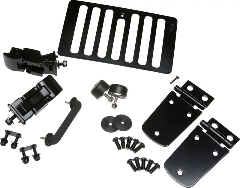 Kentrol 98-06 Jeep Wrangler Tj Hood Kit - Powdercoat Black 1