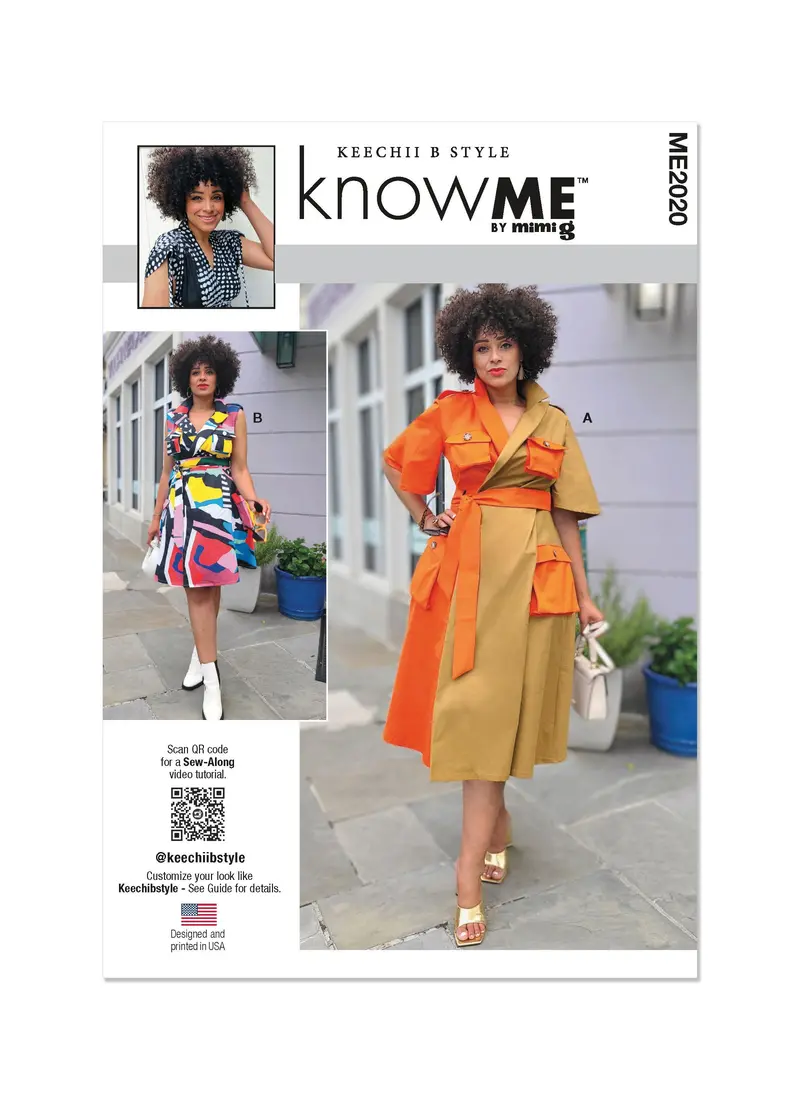 Know Me Pattern 2020 Wrap Dress By Keechii B Style 2