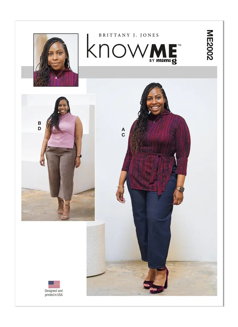 Know Me Sewing Pattern 2002 Knit Tops And Jeans By Brittany J. Jones 2