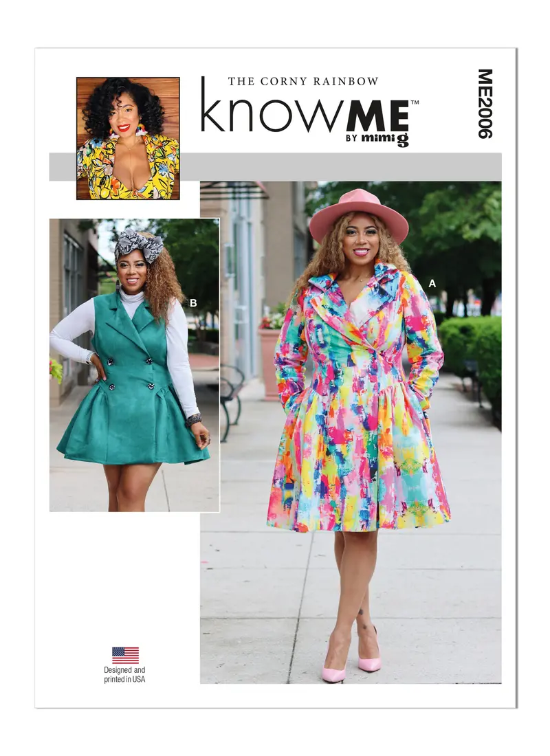 Know Me Sewing Pattern 2006 Misses' Dresses By The Corny Rainbow 2