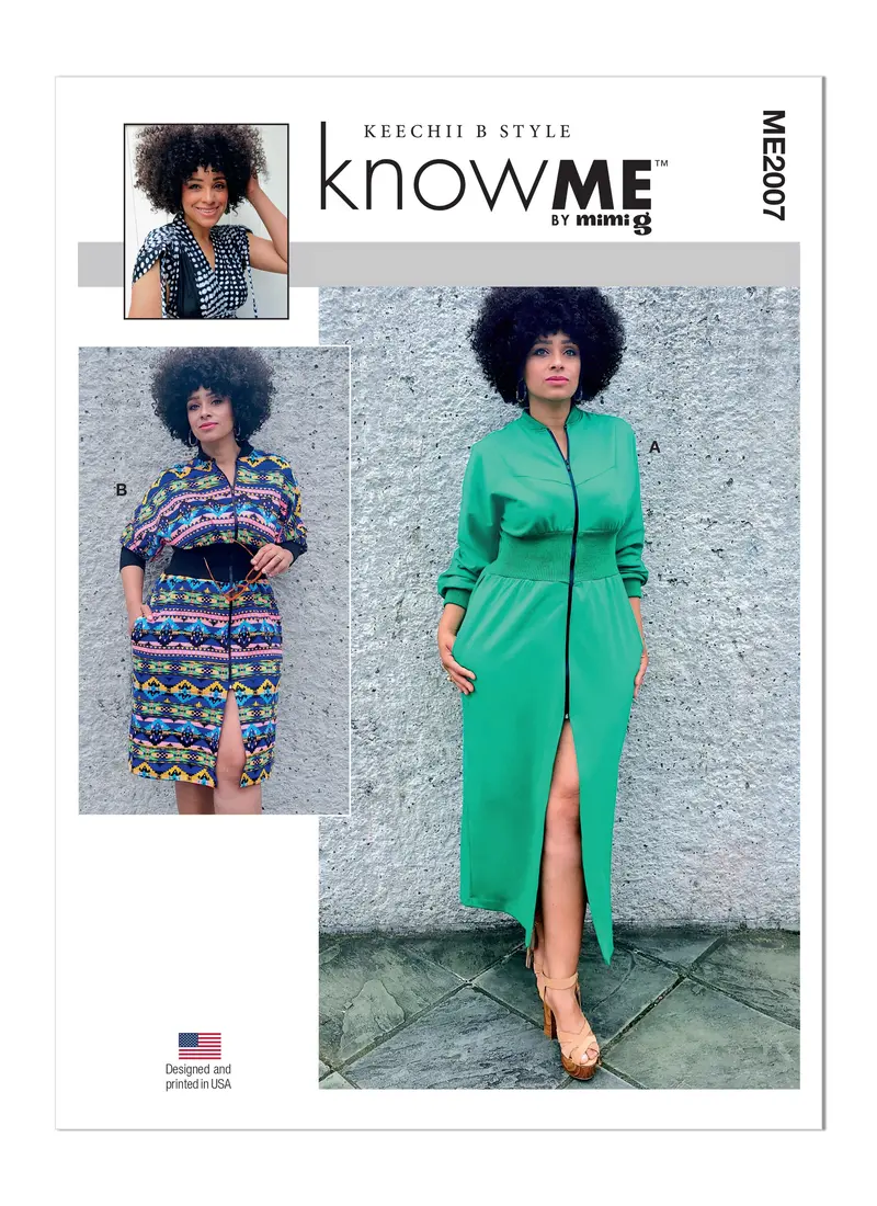 Know Me Sewing Pattern 2007 Misses' Knit Dresses By Keechii B Style 2