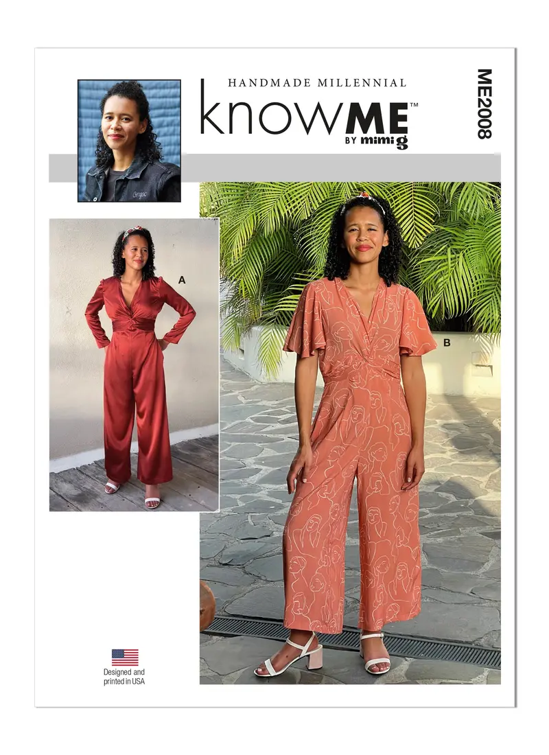 Know Me Sewing Pattern 2008 Misses' And Women's Jumpsuit By Handmade Millennial 2