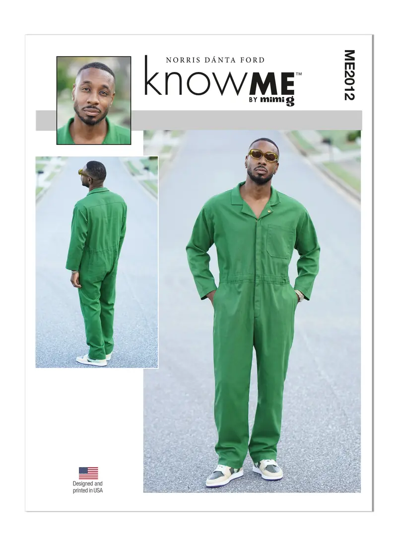 Know Me Sewing Pattern 2012 Men's Jumpsuit By Norris Dánta Ford 2