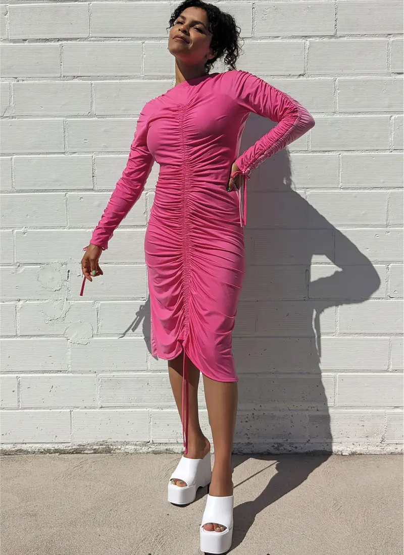 Know Me Sewing Pattern 2049 Reversible Knit Dress By Lydia Naomi 1