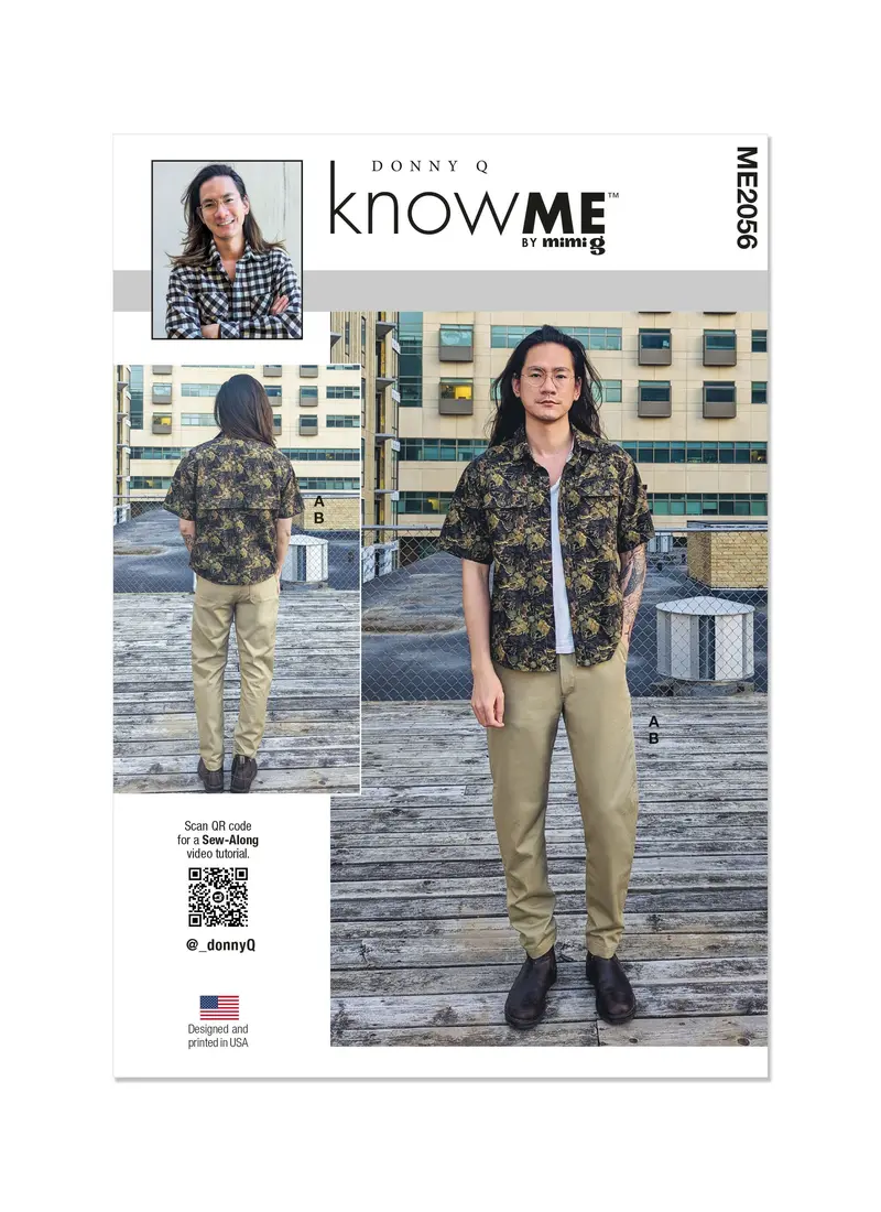 Know Me Sewing Pattern 2056 Men's Shirt And Pants By Donny Q 2