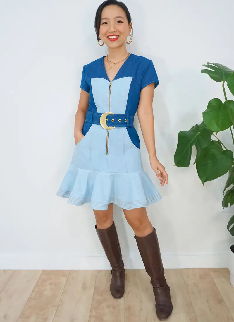 Know Me Sewing Pattern 2066 Misses' Dress By Gwen Heng 1