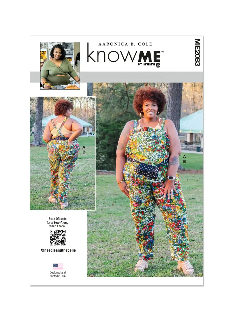 Know Me Sewing Pattern 2083 Overalls And Belt Bag By Aaronica B. Cole 2