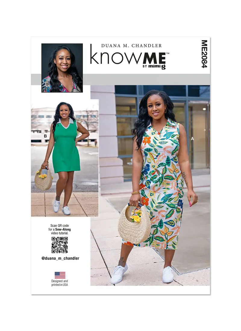 Know Me Sewing Pattern 2084 Dress In Two Lengths By Duana M. Chandler 2