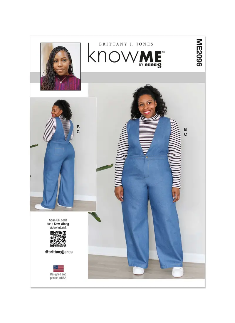 Know Me Sewing Pattern 2096 Misses' Tops And Jumpsuit By Brittany J. Jones 2