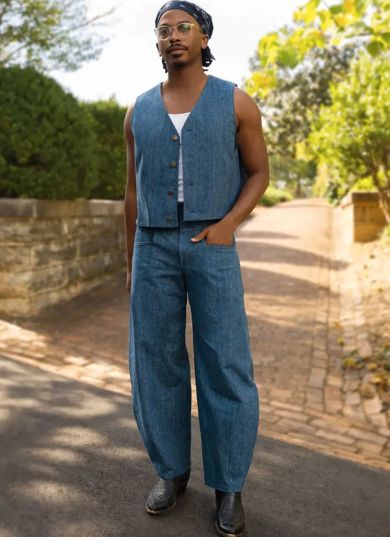 Know Me Sewing Pattern 2109 Men's Waistcoat And Trousers By Happily Dressed 1