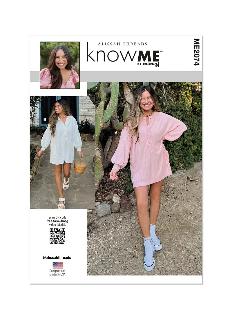 Know Me Sewing Pattern Km2074 Dress And Romper By Alissah Threads 2