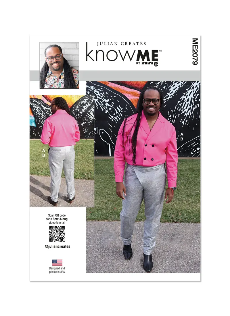 Know Me Sewing Pattern Km2079 Men's Shirt And Pants By Julian Creates 2