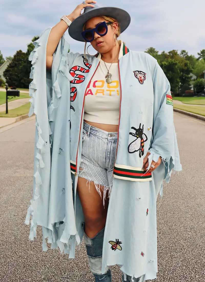 Know Me Sewing Pattern Km2102 Misses' Bomber Cape By The Corny Rainbow 1