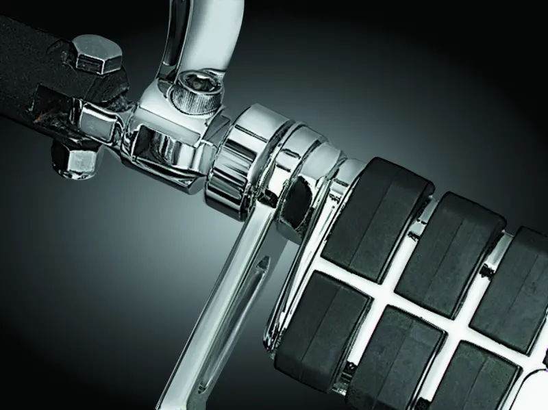 Kuryakyn 1-1/4In Stirrup Heel Rest Extenders Chrome 2