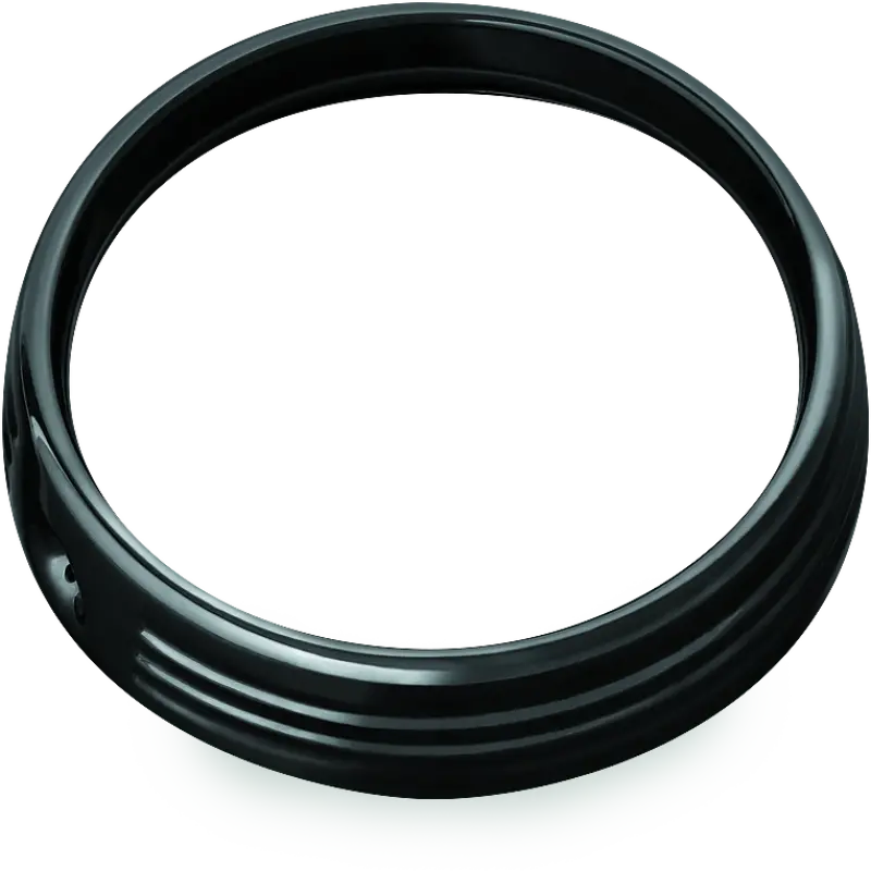 Kuryakyn 7In Headlight Trim Ring Black 1