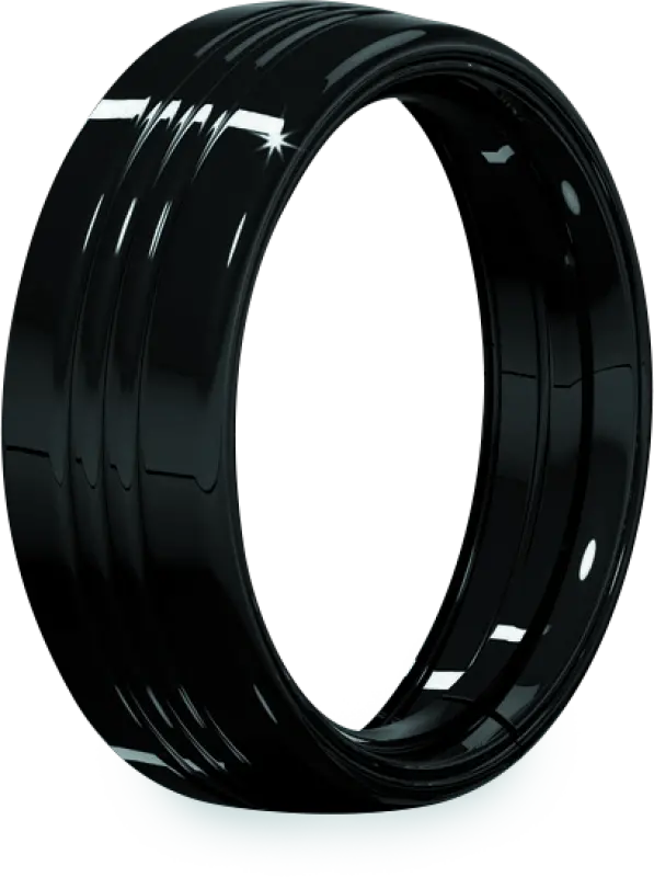 Kuryakyn 7Inch Headlamp Trim Ring Gloss Black 1