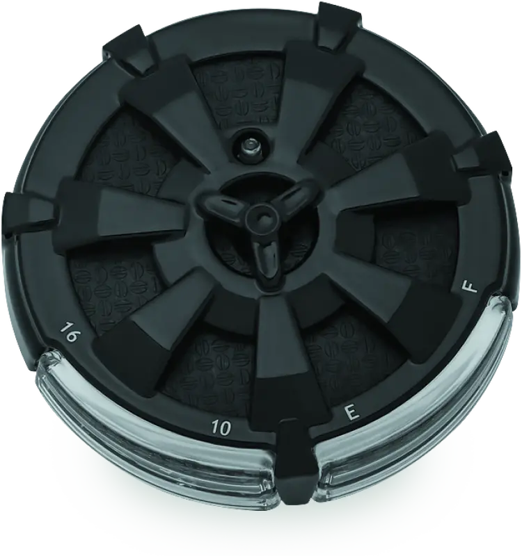 Kuryakyn Alley Cat Fuel & Battery Gauge Gloss Black 1