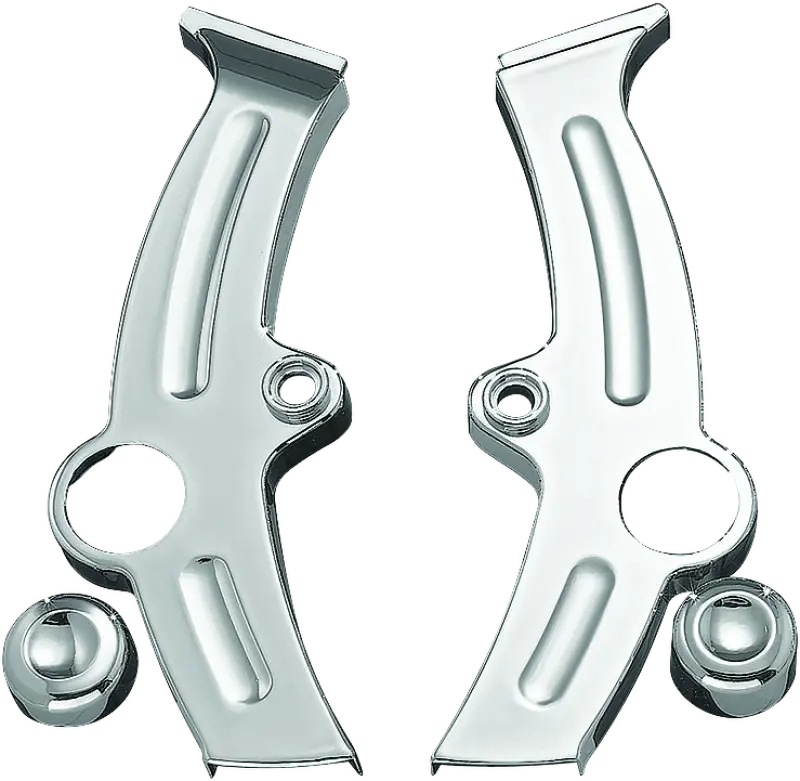 Kuryakyn Boomerang Frame Covers For 00-07 Softail Chrome 1