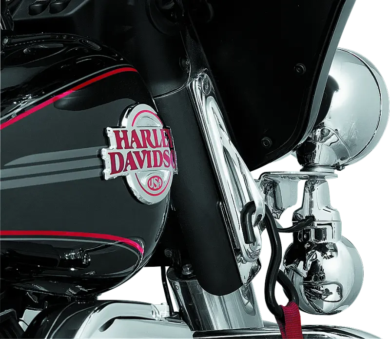 Kuryakyn Custom Teardrop Tie-Down Brackets 83-13 Touring Chrome 2