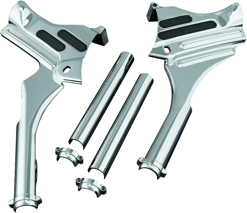 Kuryakyn Deluxe Neck Covers 95-07 Touring Models Chrome 1