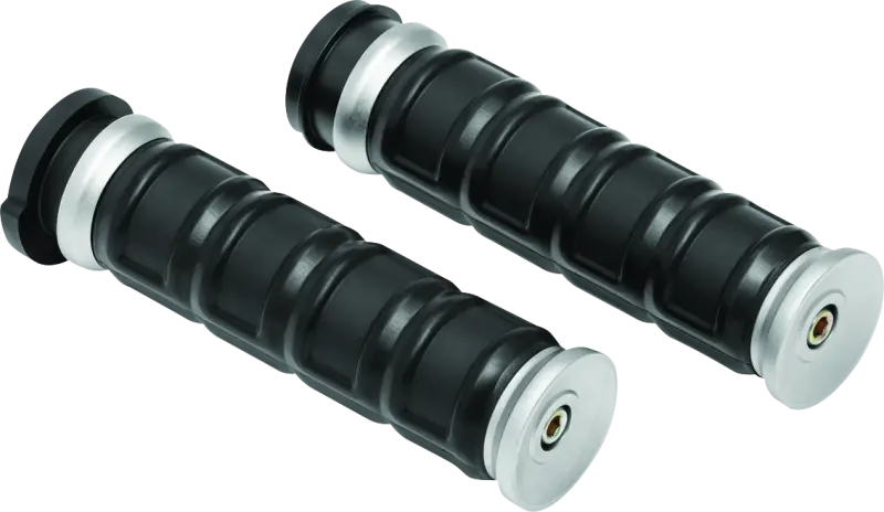 Kuryakyn Dillinger Grips Throttle-By-Wire Silver 1