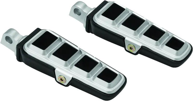 Kuryakyn Dillinger Pegs With Male Mount Adapter Silver 1