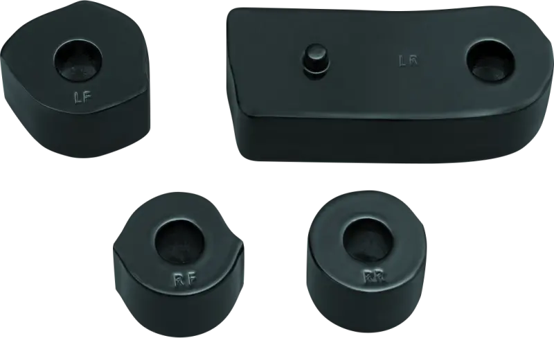 Kuryakyn Driver Floorboard Spacers 18-Up Softail Models Gloss Black 1