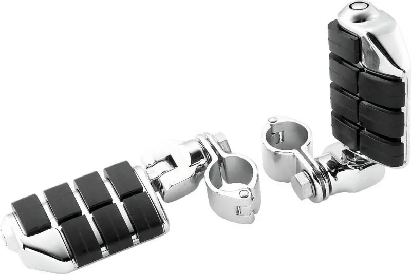 Kuryakyn Dually Iso  Pegs With 1-1/4Inch Clamp Chrome (Pair) 1