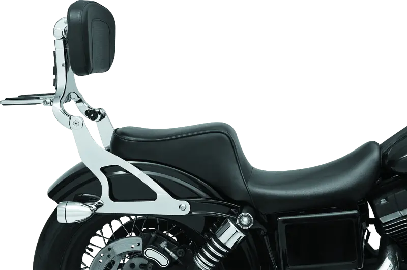 Kuryakyn Fixed Mounts Multi-Purpose Driver/Passenger Backrest 06-17 Dyna Models Chr (No Mount) 2