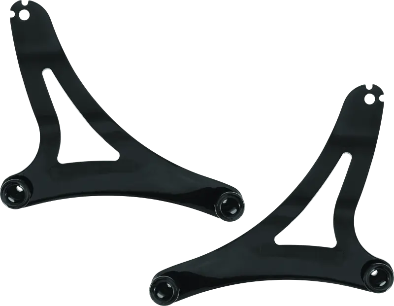 Kuryakyn Fixed Mounts Multi-Purpose Driver & Passenger Backrest 14-22 Indian Models Black 1