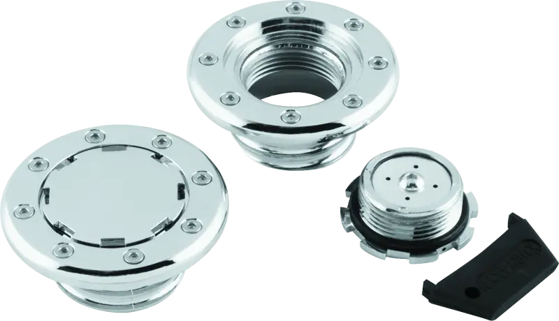 Kuryakyn Flush Mount Gas Caps Non-Vented Chrome 1