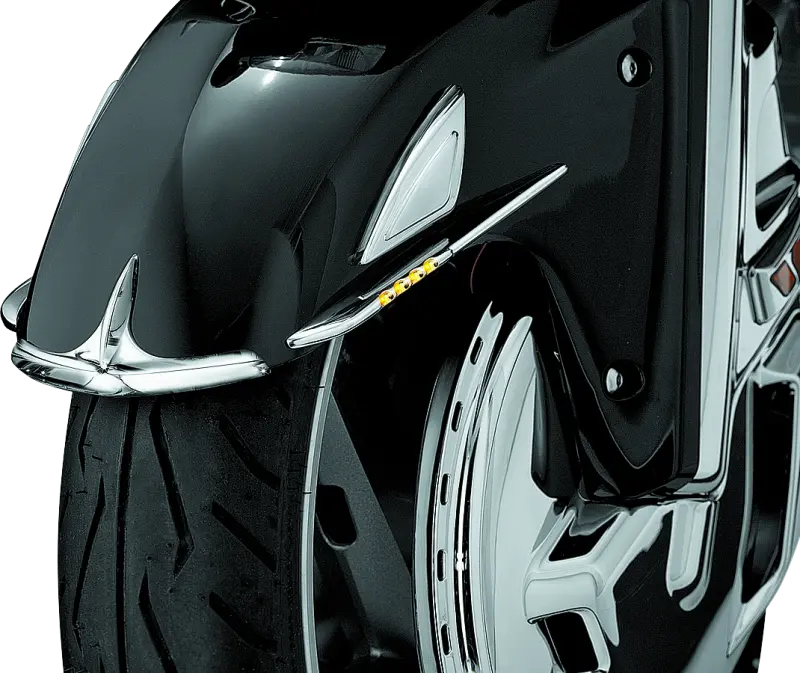 Kuryakyn Front Fender Tip 01-17 Honda Gl1800 Chrome 1