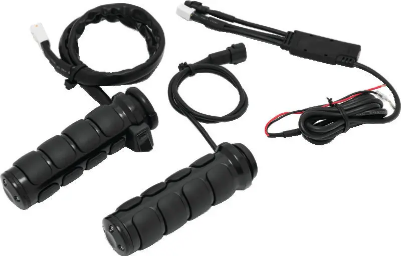Kuryakyn Heated Iso Grips Throttle-By-Wire Gloss Black 1