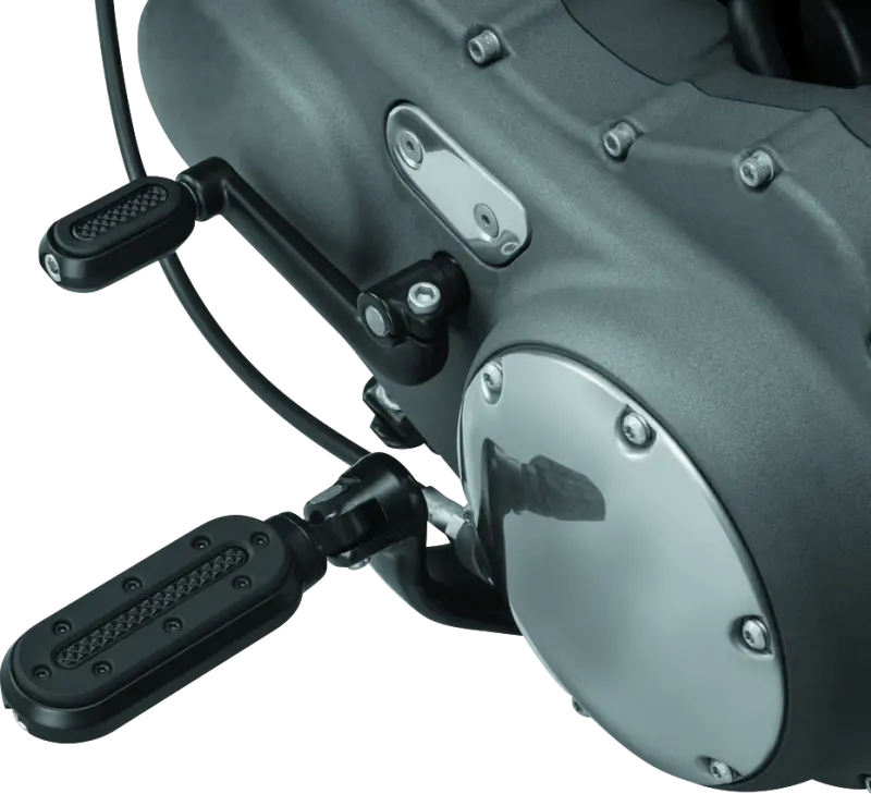 Kuryakyn Heavy Industry Pegs With Adapters Satin Black 1