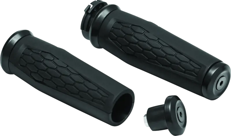Kuryakyn Hex Grips Dual Cable Black 1