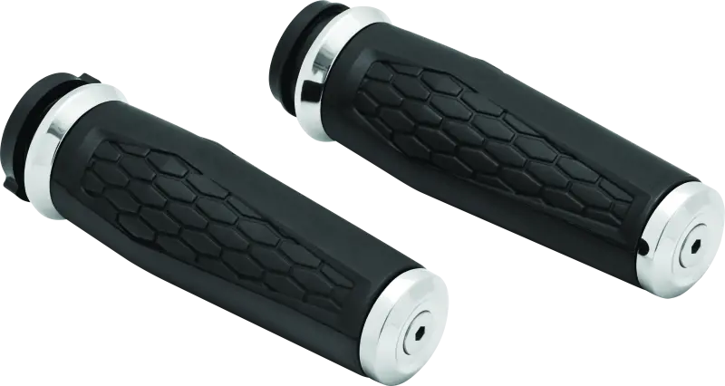 Kuryakyn Hex Grips Thottle-By-Wire Chrome 1