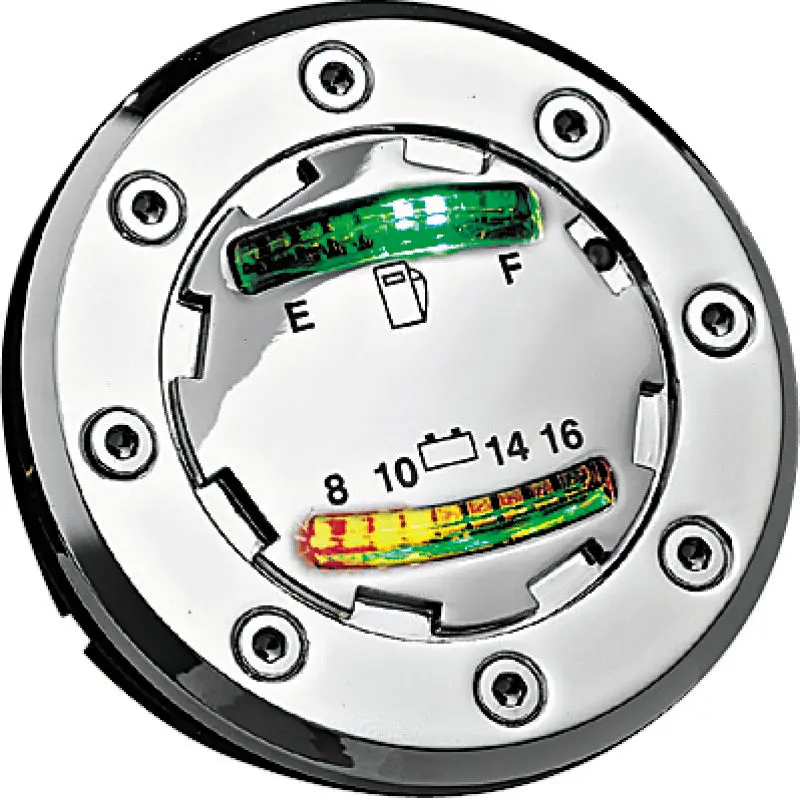 Kuryakyn Informer Led Fuel & Battery Gauge Chrome 1