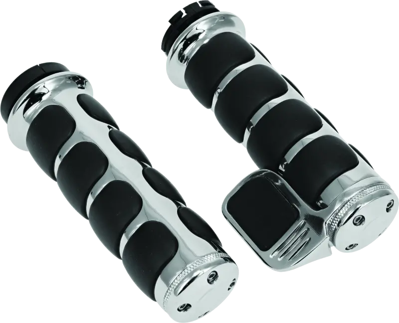 Kuryakyn Iso Grip With Throttle Boss Dual Cable Chrome 1