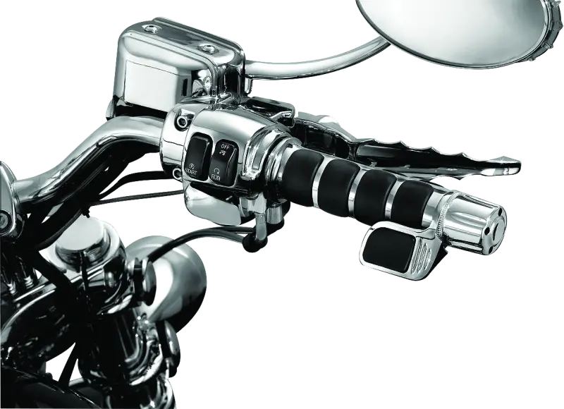 Kuryakyn Iso Grip With Throttle Boss Dual Cable Chrome 2