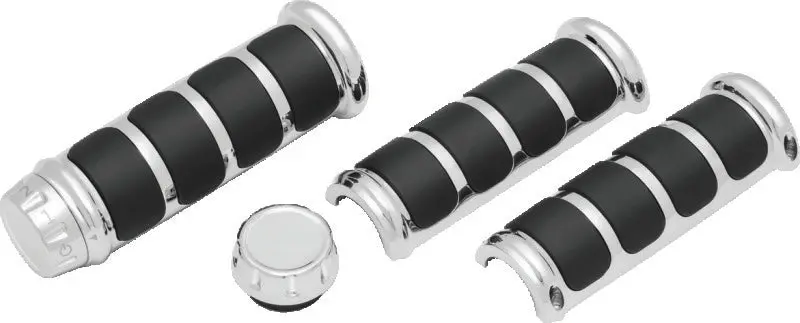 Kuryakyn Iso Grips For Heated Grips Chrome 1